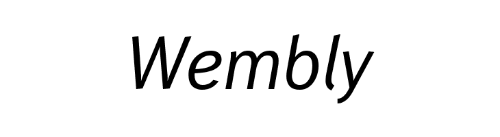 WendelinReduced-Kursiv  Free Fonts Download