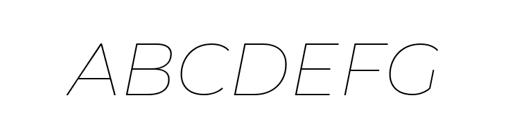 Montserrat Thin Italic  Free Fonts Download