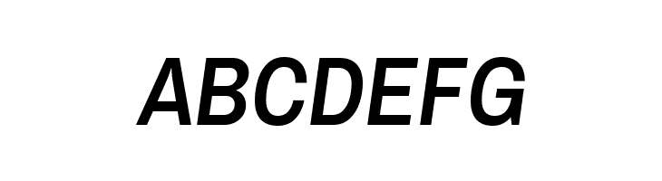 Archivo Narrow SemiBold Italic  Free Fonts Download