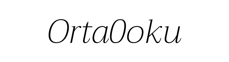 Trirong ExtraLight Italic  Free Fonts Download