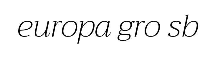 Trirong ExtraLight Italic  Free Fonts Download