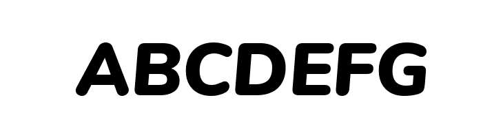 Nunito Black Italic  Free Fonts Download