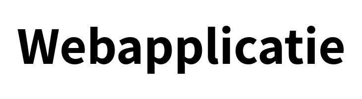 Webapplicatie Assistant Bold Font