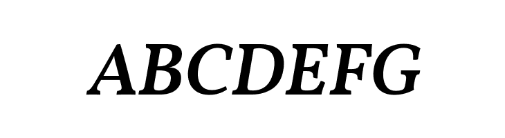 Vollkorn SemiBold Italic  Free Fonts Download