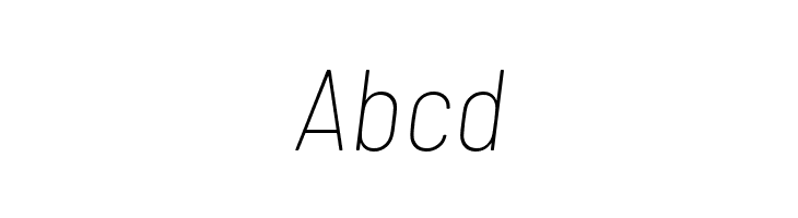 Barlow Semi Condensed Thin Italic  Free Fonts Download
