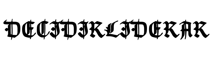 TypographerGotisch Schmuck Bold  Free Fonts Download