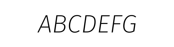 Fira Sans ExtraLight Italic  Free Fonts Download