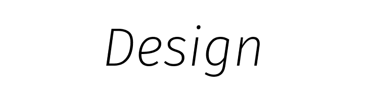 Fira Sans ExtraLight Italic  Free Fonts Download