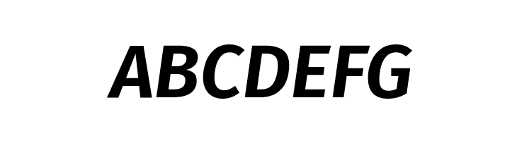 Fira Sans SemiBold Italic  Free Fonts Download