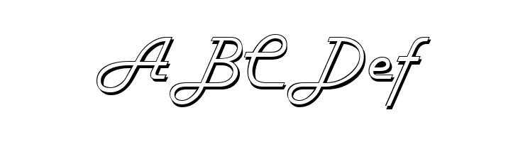 FiftiesHollow  Free Fonts Download