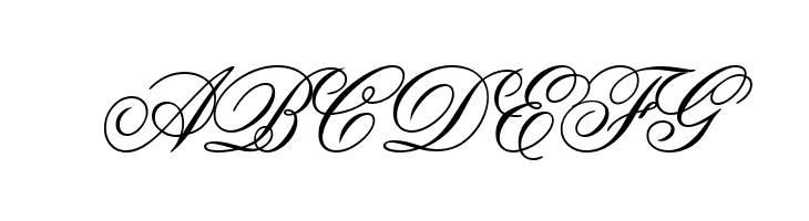 ABCDEFG Old Script Font
