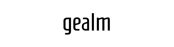 gealm Homenaje Regular Font