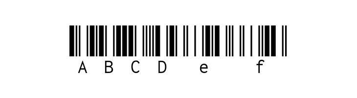 Libre Barcode 39 Extended Text Regular  Free Fonts Download