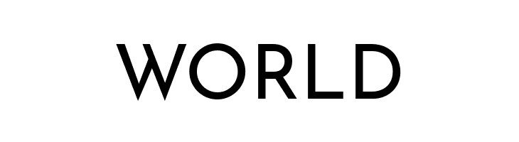 WORLD Josefin Sans Regular Font