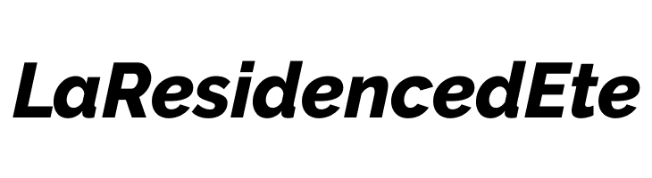 LaResidencedEte Raleway ExtraBold Italic Font