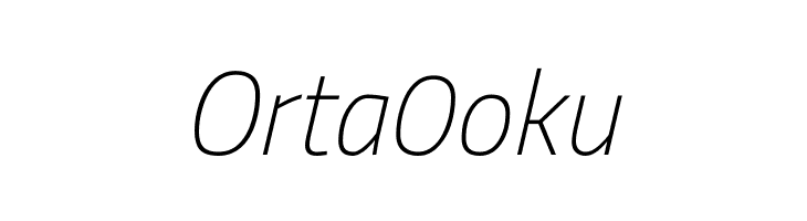 Titillium Web ExtraLight Italic  Free Fonts Download