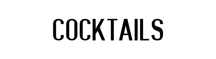 COCKTAILS Give A Hoot Extended Font