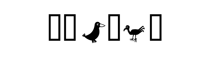 Birds  Free Fonts Download