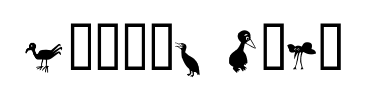 Birds  Free Fonts Download