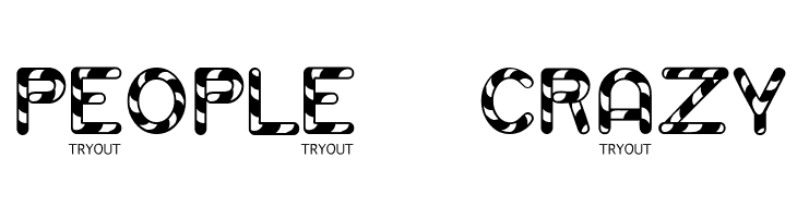 Candy Cane Tryout  Free Fonts Download