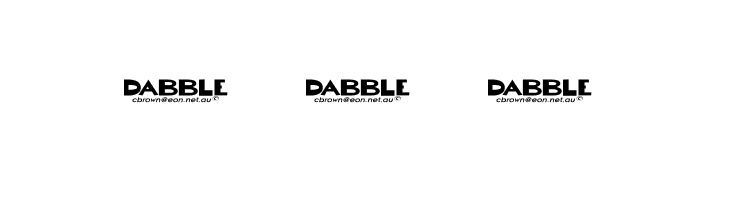 Dabble[eval]  Free Fonts Download