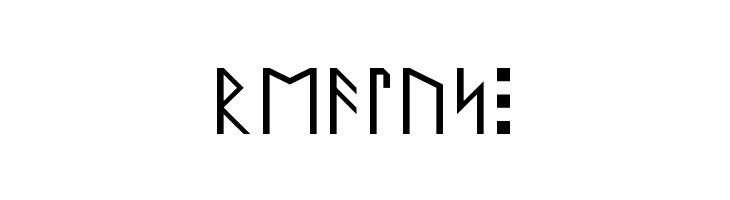 Anglo Saxon Runes Regular  Free Fonts Download