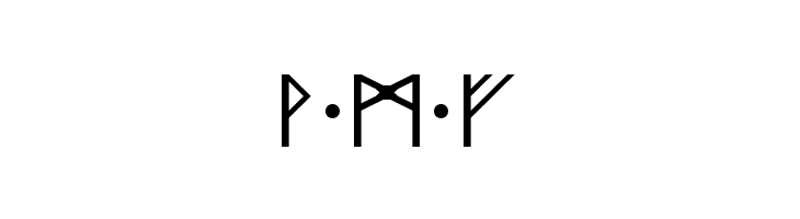 Anglo Saxon Runes Regular  Free Fonts Download