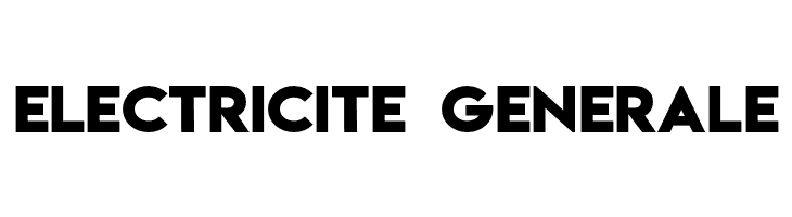 ELECTRICITE%2B%2BGENERALE Lemon/Milk bold Font