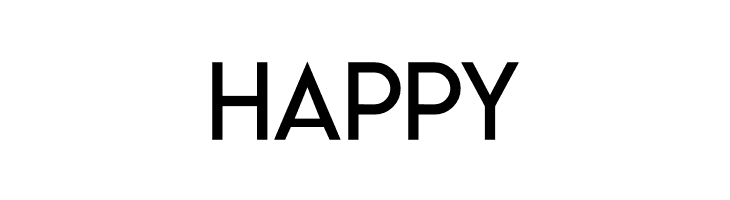 HAPPY Lemon/Milk light Font