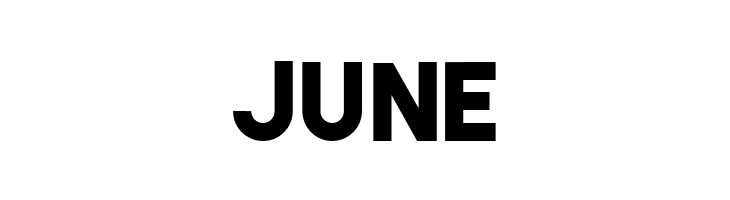 JUNE The Bold Font Font