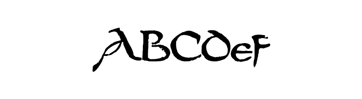 DS UncialFunnyHand Medium  Free Fonts Download