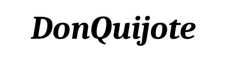 DonQuijote Caladea Bold Italic Font