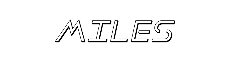 Earth Orbiter 3D Italic  Free Fonts Download