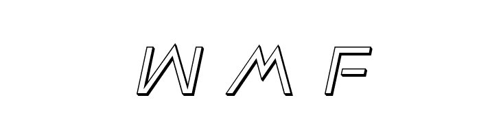 Earth Orbiter 3D Italic  Free Fonts Download