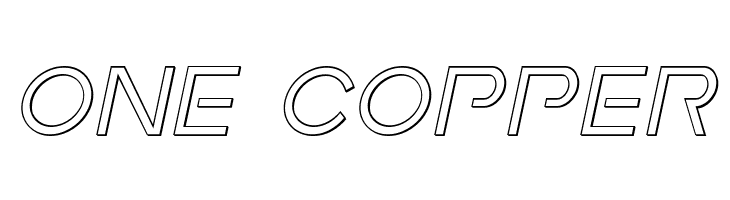 Earth Orbiter Outline Italic  Free Fonts Download