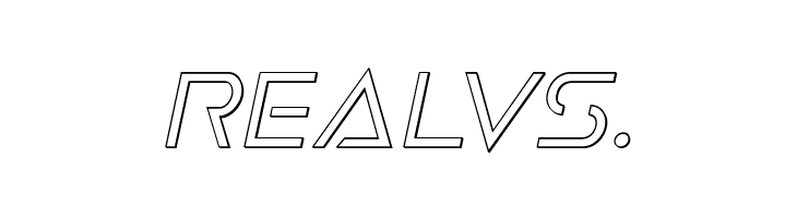 Earth Orbiter Outline Italic  Free Fonts Download