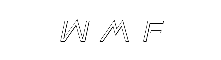 Earth Orbiter Outline Italic  Free Fonts Download