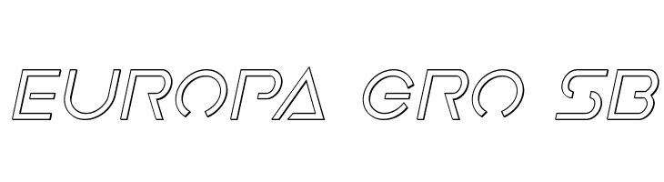Earth Orbiter Outline Italic  Free Fonts Download