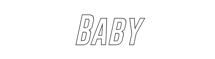 Gobold Hollow Italic  Free Fonts Download