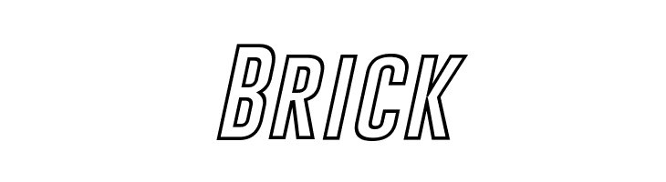 Gobold Hollow Bold Italic  Free Fonts Download