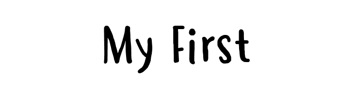 My%2BFirst Hastoler Font