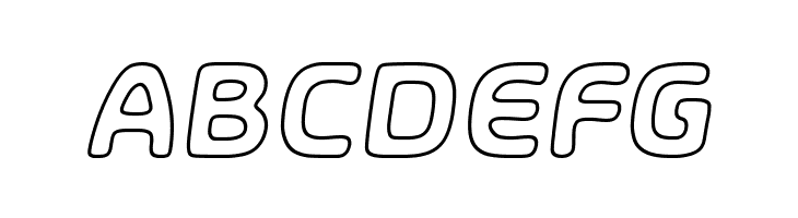 SHA Outline Italic  Free Fonts Download