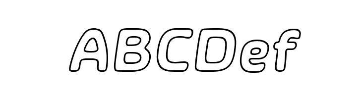 SHA Outline Italic  Free Fonts Download