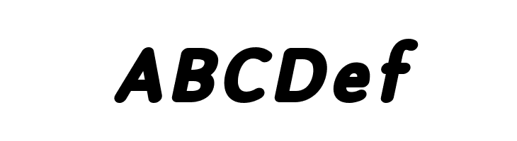 Robaga Rounded Black Italic  Free Fonts Download