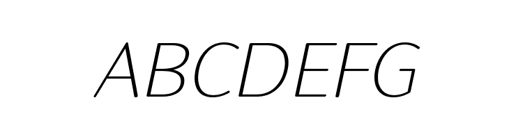 Robaga Rounded Thin Italic  Free Fonts Download