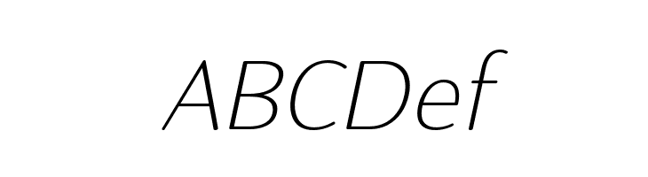 Robaga Rounded Thin Italic  Free Fonts Download