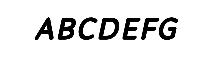 Robaga Rounded Bold Italic  Free Fonts Download