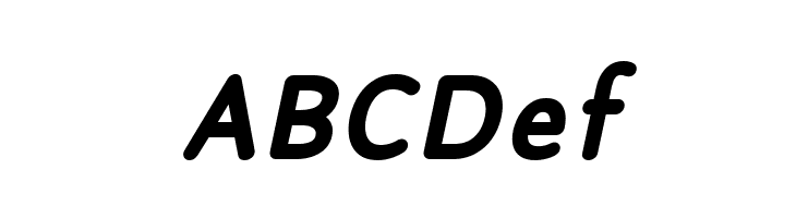 Robaga Rounded Bold Italic  Free Fonts Download