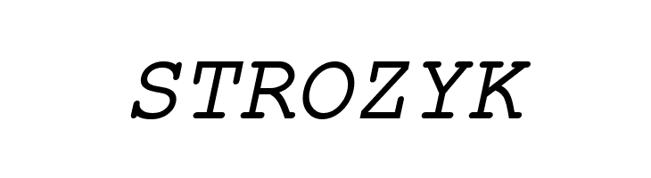 ER Kurier KOI-8 Italic  Free Fonts Download