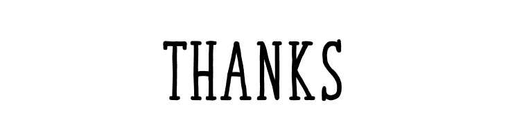 THANKS TastyBirds-Bold Font